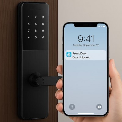Chức Năng Thông Báo và Mở Khoá Qua App Của Khoá Cửa Thông Minh Demax