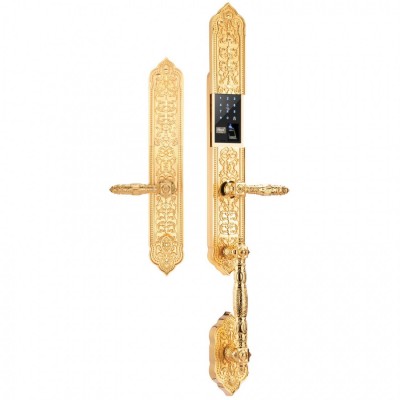 Khóa đại sảnh biệt thự cao cấp SL888 24K BRASS