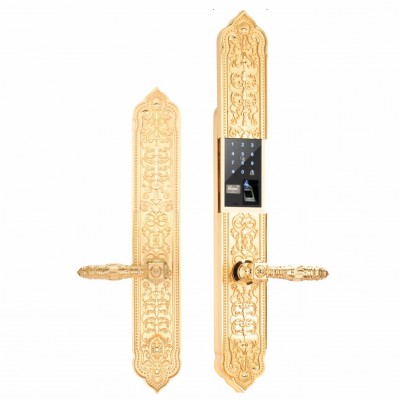 Khóa đại sảnh biệt thự cao cấp SL8882 24K BRASS