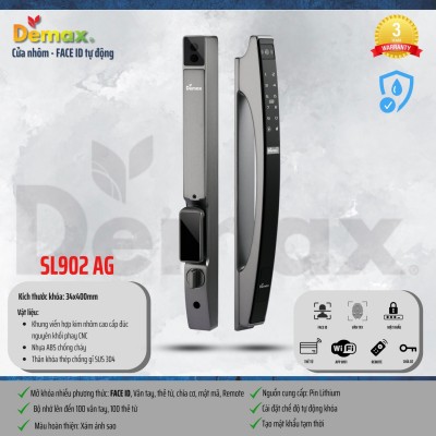 Khóa thông minh Demax SL902 AG - APP/REMOTE