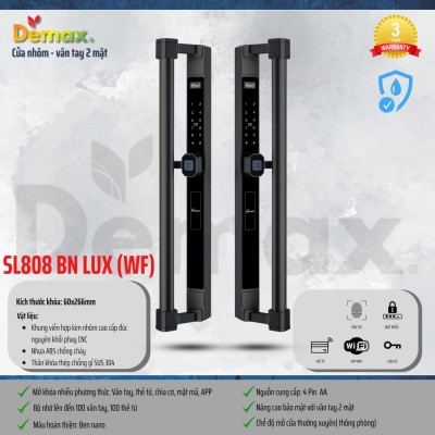 Khóa thông minh Demax SL808 BN LUX