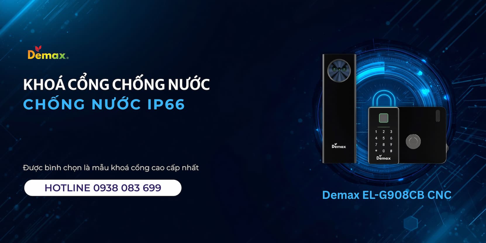 Khoá cổng chống nước