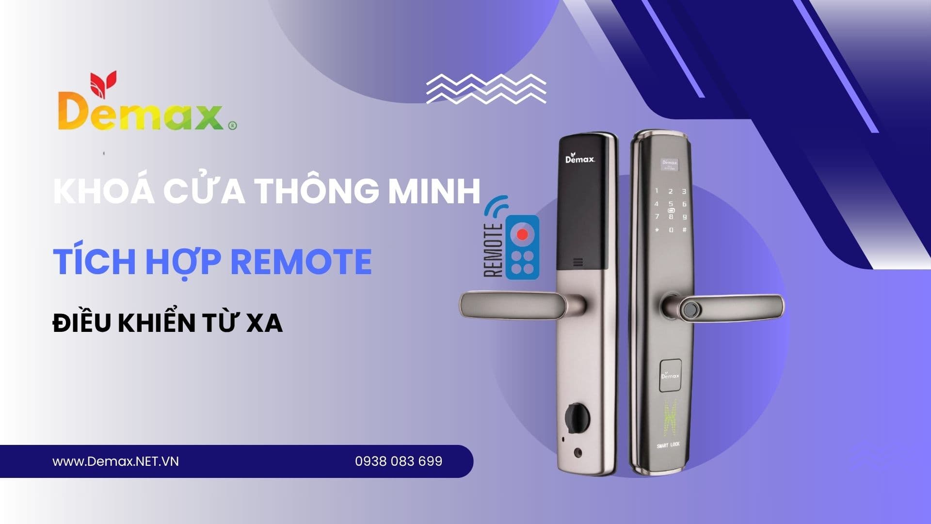 Khoá cửa thông minh tích hợp Remote