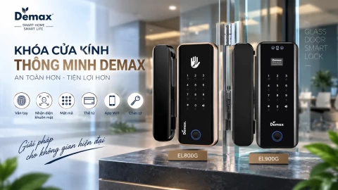 Các mẫu khóa cửa kính thông minh của Demax có gì nổi bật?