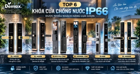 Top 6 khóa cửa chống nước IP66 được nhiều khách hàng lựa chọn