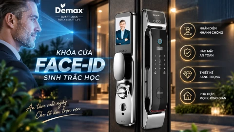 Tại sao nên lựa chọn khóa cửa Face-ID sinh trắc học thay vì khóa Face-ID thông thường?