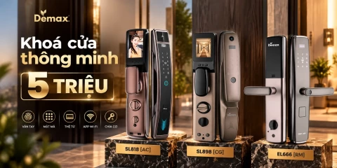 Khóa cửa thông minh 5 triệu dùng có tốt không, có những lựa chọn nào?