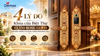 4 Lý do Khóa cửa Biệt Thự EL350 Rose Gold luôn nằm trong top khóa thông minh bán chạy