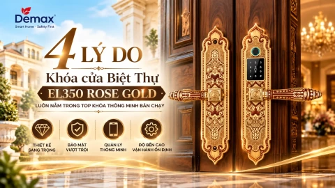 4 Lý do Khóa cửa Biệt Thự EL350 Rose Gold luôn nằm trong top khóa thông minh bán chạy