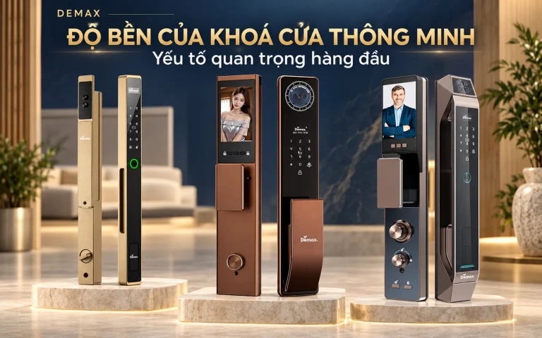 Độ bền của khoá cửa thông minh là yếu tố quan trọng hàng đầu