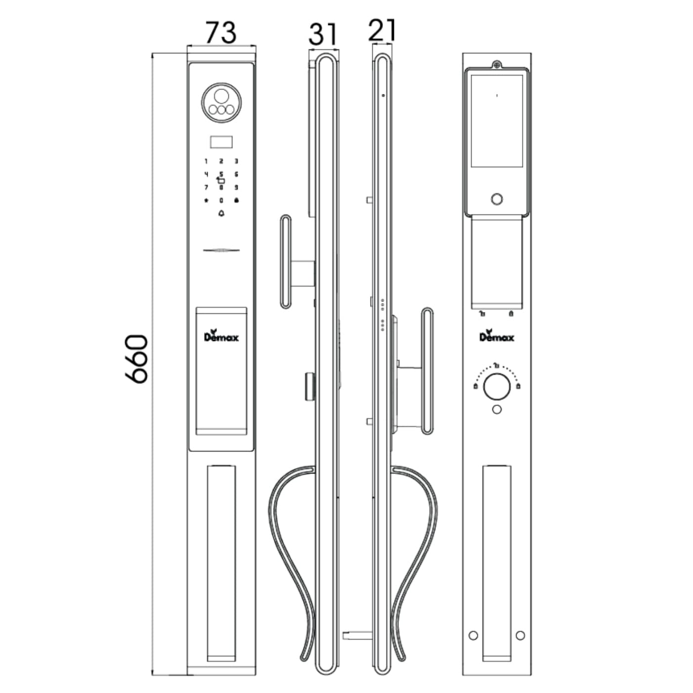 Khoá cửa đại sảnh biệt thự