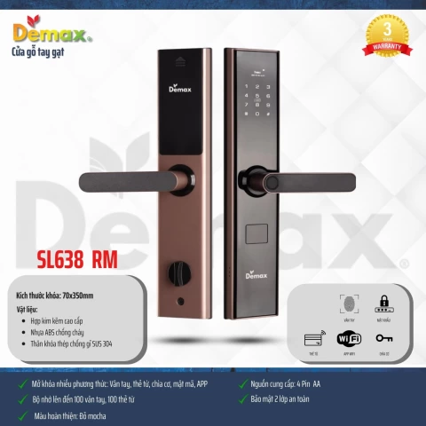 Khóa vân tay thông minh SL638 RM